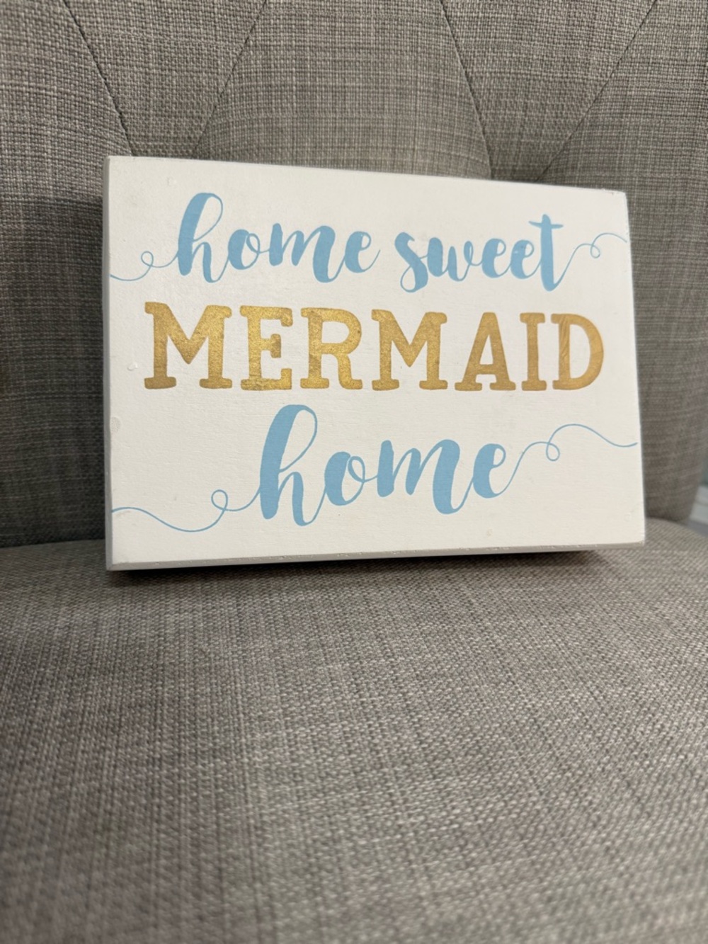 Home Sweet Mermaid Home Wall Sign -mermaid decor